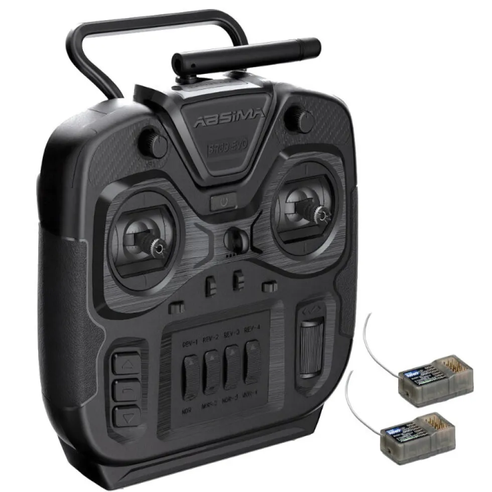 Absima Fernsteuerung SR6S-EVO 6-Kanal Stick 2.4GHz mit 2 Empfänger