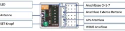 Absima 6-Kanal Empfänger R6GPS 2.4GHz f. CR9T