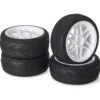 Absima Komplettrad Onroad Profil auf 6-Speichen Felge weiß 1:10 (4)