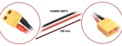 Absima Ladekabel XT60 Buchse - XT60 Stecker 150mm