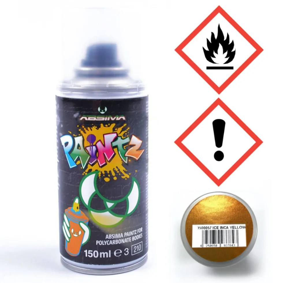 Absima Polycarbonat Spray PAINTZ ICE INCA GELB 150ml