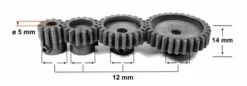 Absima Stahl Ritzel 18 Zähne Modul 1.0 - 5mm (1)