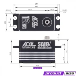 AGF Servo SA18 2S Smart Vollmetallgehäuse Low-Profile 18kg