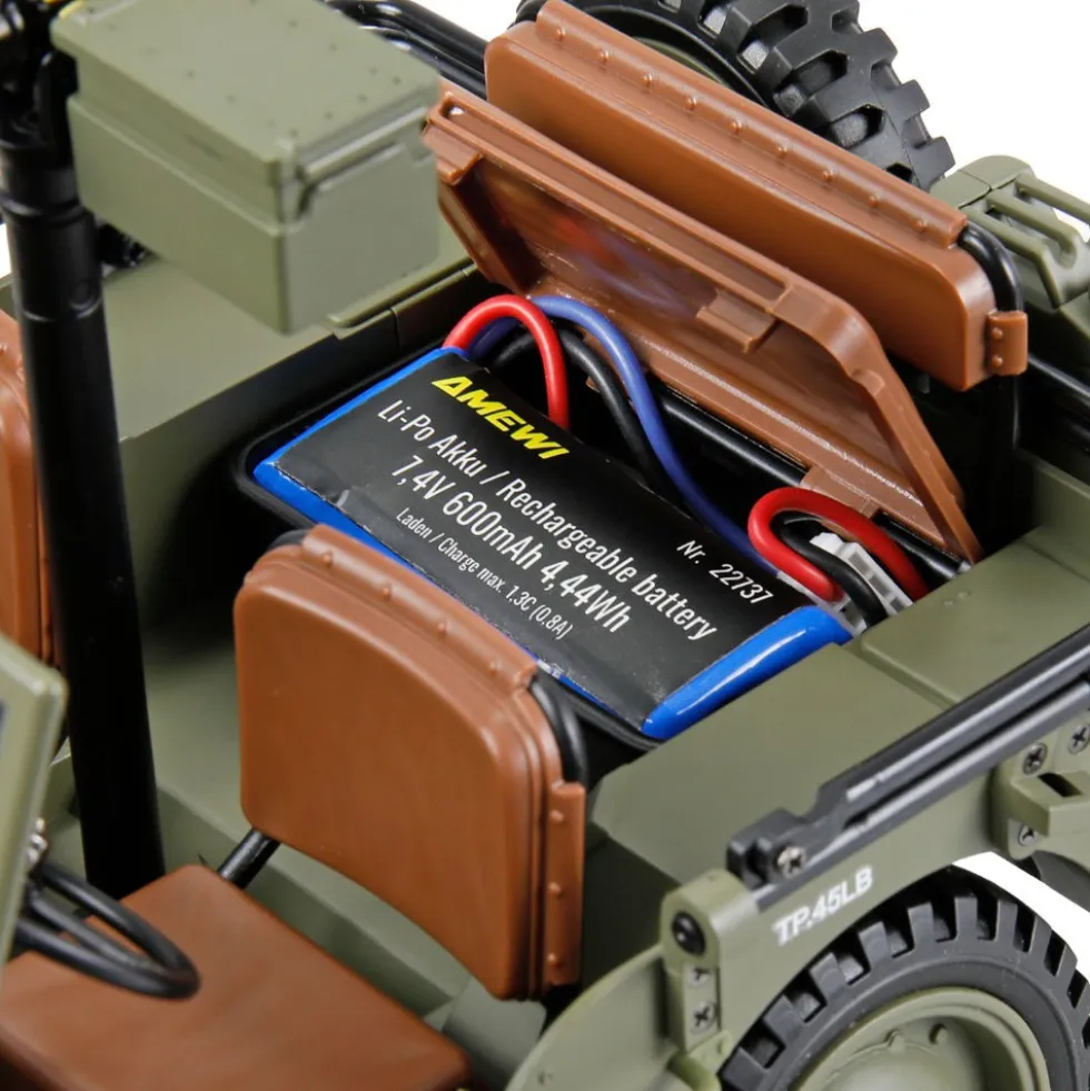 Amewi Jeep Willys MB Scale Crawler 4WD 1:14 RTR grün