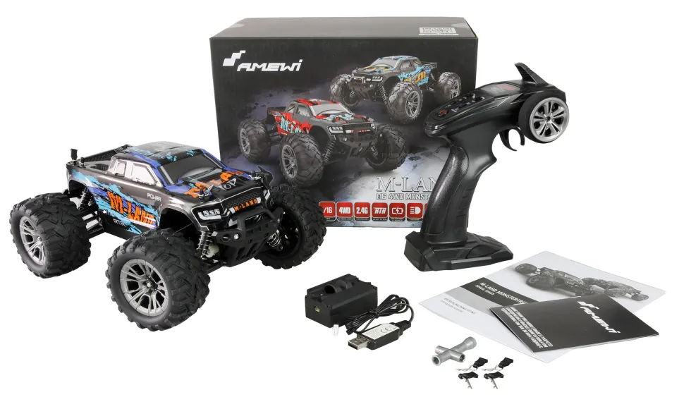 Amewi M-Land Monstertruck 4WD 1:16 RTR blau