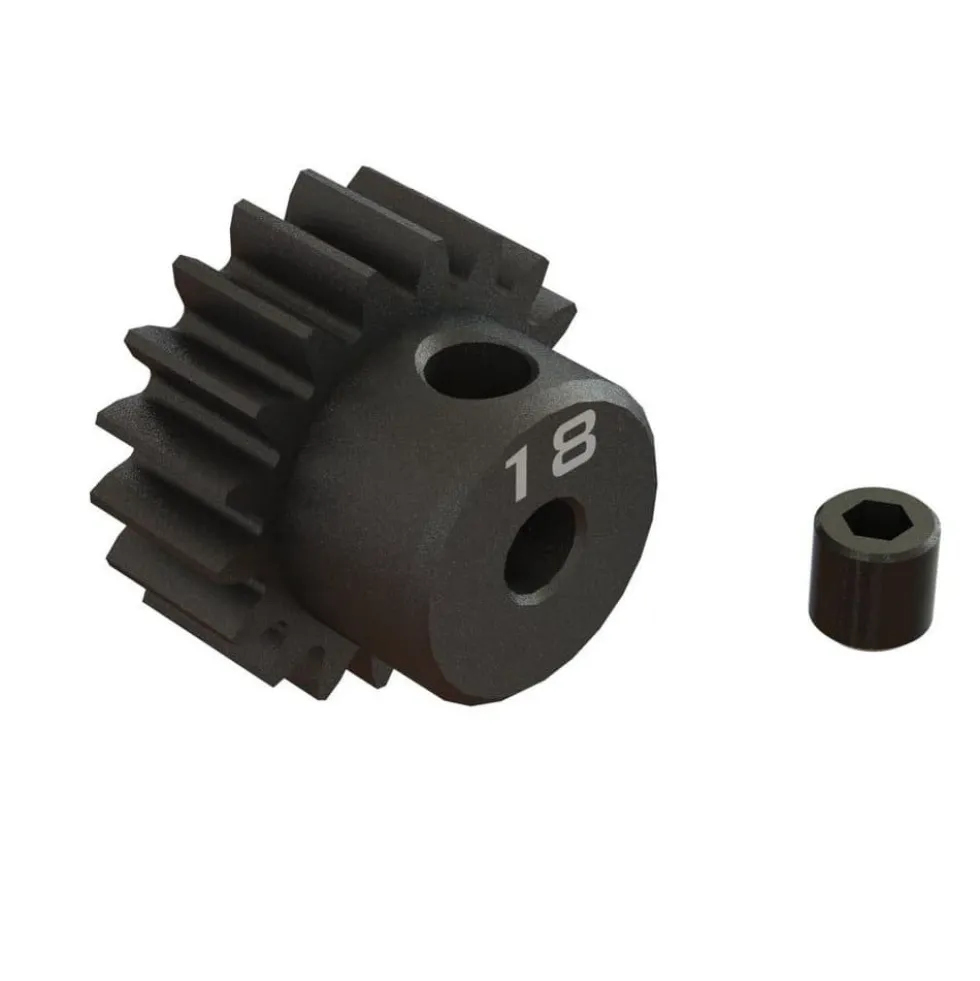 Arrma ARA311080 Stahl Ritzel CNC-gefräst 18T 0.8 Mod 3,175 mm Bohrung