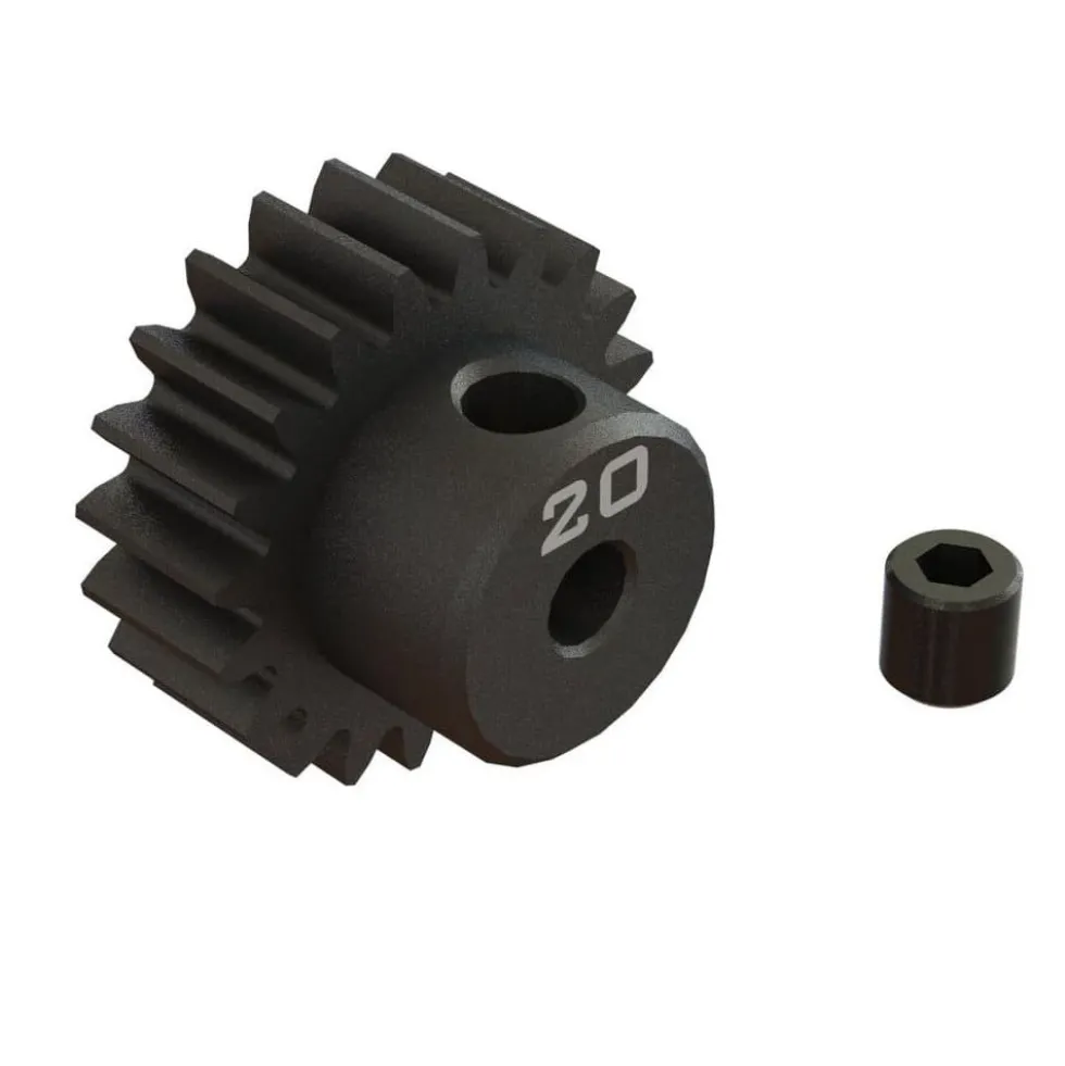 Arrma ARA311082 Stahl Ritzel CNC-gefräst 20T 0.8 Mod 3,175 mm Bohrung