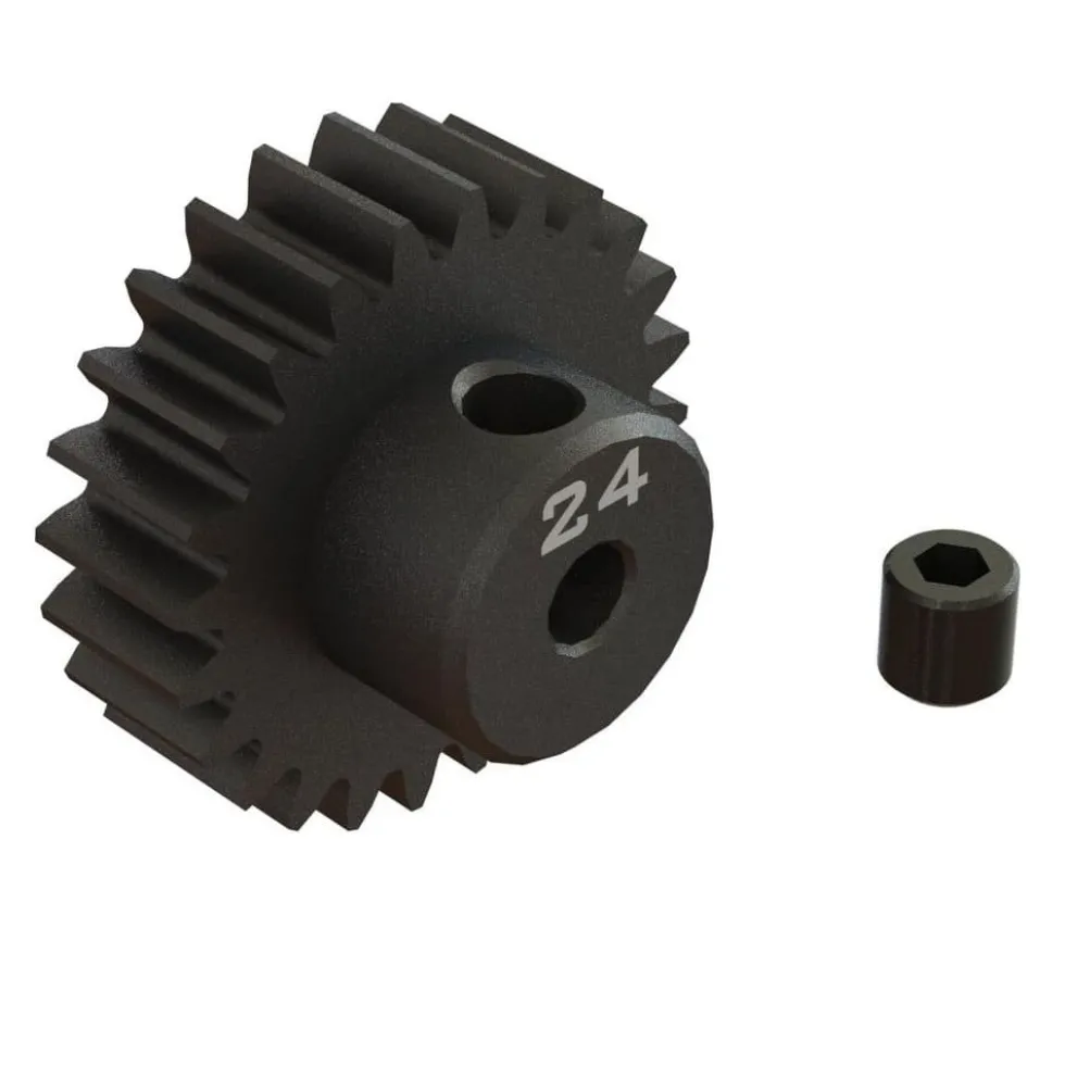 Arrma ARA311086 Stahl Ritzel CNC-gefräst 24T 0.8 Mod 3,175 mm Bohrung