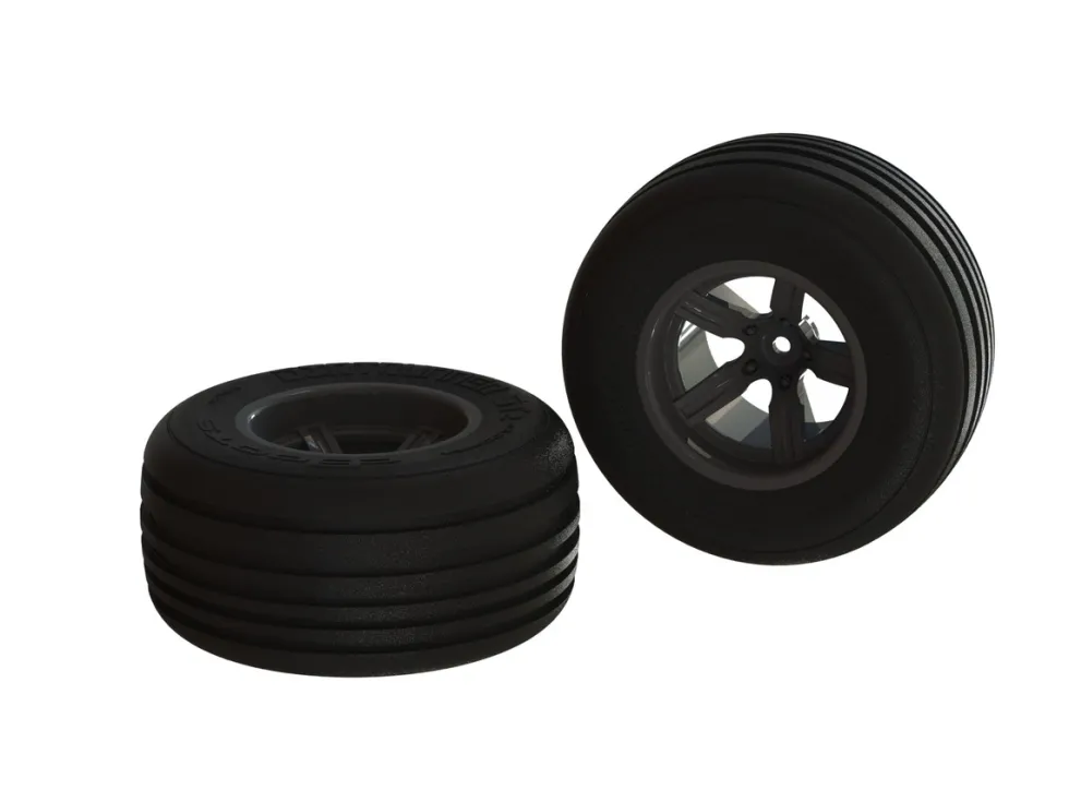 Arrma AR550040 Komplettrad dBoots Dirt Runner ST schwarz vorne (2)