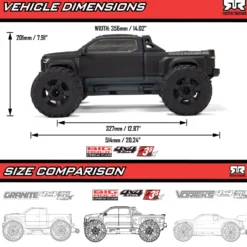 Arrma Big Rock 4X4 223S BLX Brushless Street Truck RTR blau 1:10
