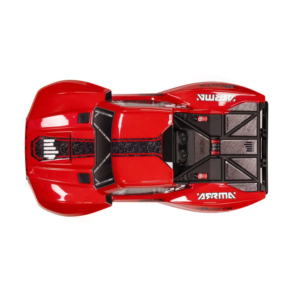Arrma Fury Mega 550 2WD Short Course Truck RTR 1:10 (mit Akku & Ladegerät) Rot