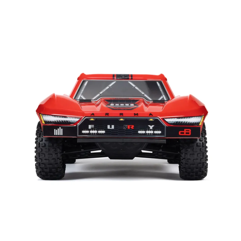 Arrma Fury Mega 550 2WD Short Course Truck RTR 1:10 (mit Akku & Ladegerät) Rot