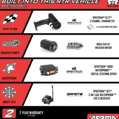 Arrma Fury Mega 550 2WD Short Course Truck RTR 1:10 (mit Akku & Ladegerät) Rot