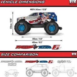 Arrma Gorgon 223S 2WD RTR Brushless Monster Truck 1:10 Freedom Flyer