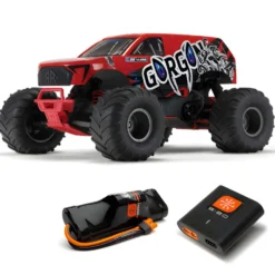 Arrma Gorgon 4X2 Mega 550 Brushed Monster Truck RTR 1:10 Red