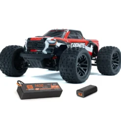 Arrma Granite Grom Mega 380 Brushed 4X4 Monster Truck RTR 1:18 (mit Akku + Lader) rot/weiß