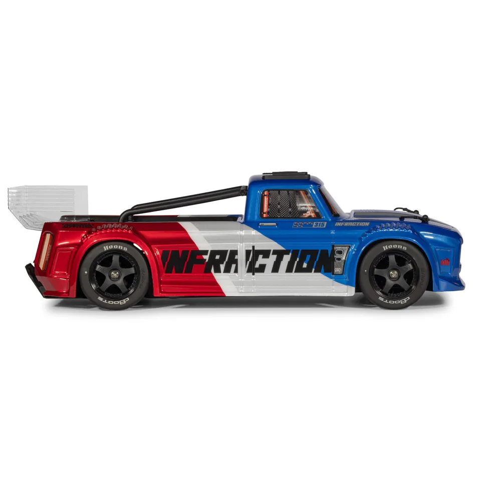 Arrma Infraction 223S DSC 4X4 RTR 1:8 Brushless All-Road Street Bash Truck Blue/Red
