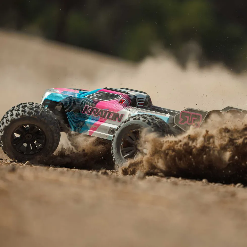 Arrma Kraton 6S 4x4 Brushless Speed Truck RTR 1:8 Blau/Pink