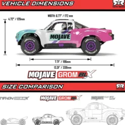 Arrma Mojave Grom 223S DSC 4X4 1:16 Brushless Desert Truck weiß RTR