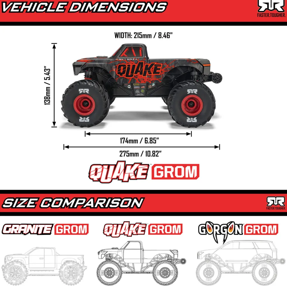 Arrma Quake Grom 4X4 RTR 1:16 Purple