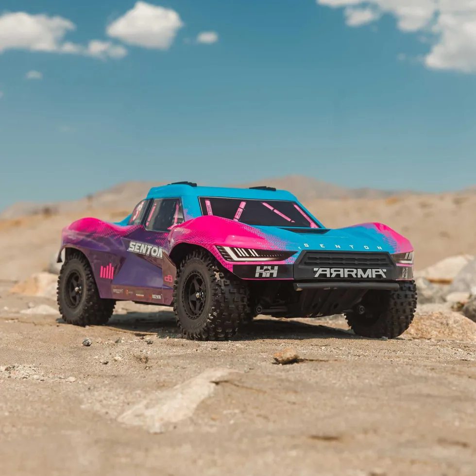 Arrma Senton 223S DSC 4X4 RTR Brushless Short Course Truck 1:10 Blau/Pink