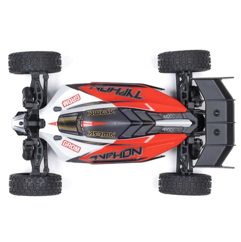 Arrma Typhon Grom Mega 380 Brushed 4X4 Buggy RTR Rot/Weiß