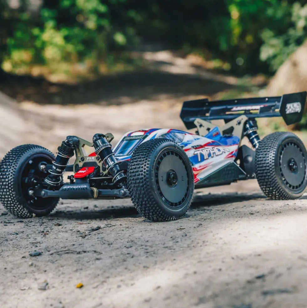 Arrma Typhon TLR Tuned 6S 4WD BLX 1:8 Buggy RTR Rot/Blau