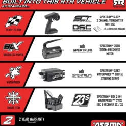 Arrma Typhon 4x4 223S BLX Brushless Buggy RTR 1:8 Red/Blue