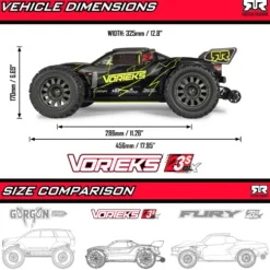 Arrma Vorteks 2WD 223S BLX 1:10 RTR blau
