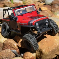 Axial Jeep CJ-7 4X4 SCX10 III 1:10 RTR Brushed Rock Crawler Red