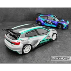 Bittydesign Karosserie-Satz SKODA Fabia RS Rally2 190mm (unlackiert/LW 0,8mm) 1:10