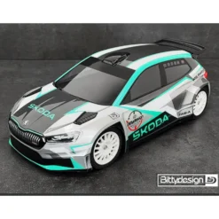 Bittydesign Karosserie-Satz SKODA Fabia RS Rally2 190mm (unlackiert/Hart 1,2mm) 1:10