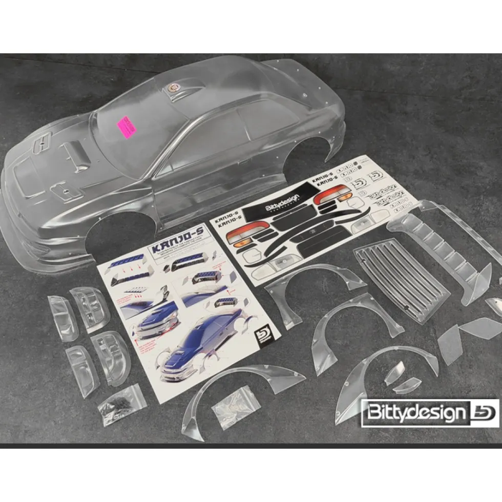 Bittydesign Karosserie-Satz Kanjo-S (unlackiert) 1.5mm für Arrma Felony