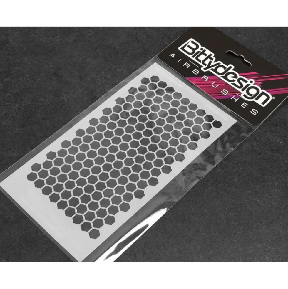 Bittydesign Vinyl Stencil / Schablone - Honeycomb V1 large