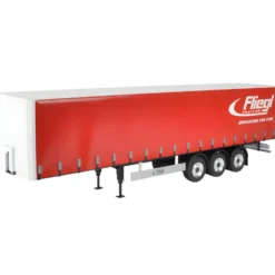Carson 500907235 3-Achs Fliegl Megarunner Plane (Rot) 1:14