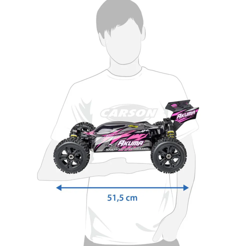 Carson Akuma Buggy 4WD 100% RTR pink 1:8