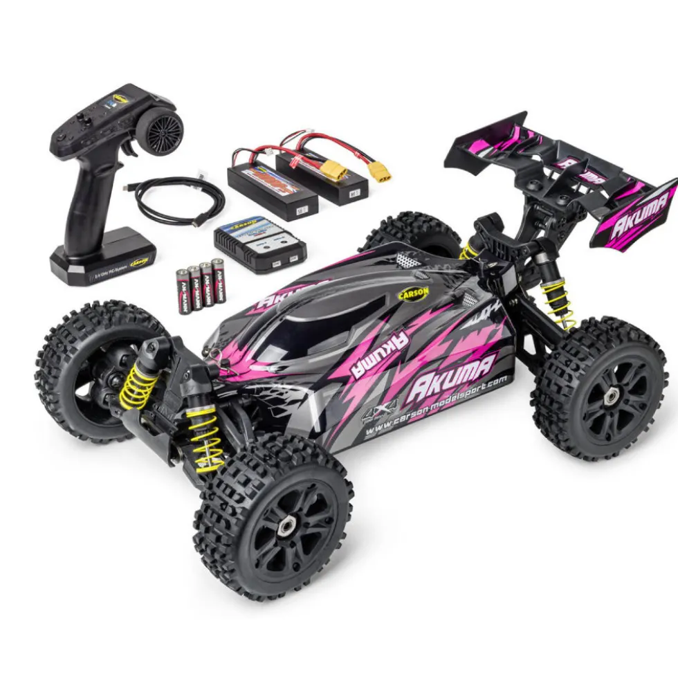 Carson Akuma Buggy 4WD 100% RTR pink 1:8