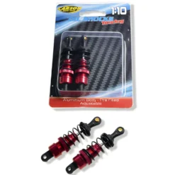 Carson 500405716 Alu Öldruck-Stoßdämpfer 75mm Rot (4)