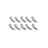 Carson 500908059 Karosserie-Splinte 20mm schwarz (10)