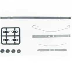 Carson 500907355 Tiefladerachse komplett (Blattfed.) 1:14