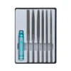 Donau Elektronik M60 Profiline Nadelfeilen Set 7-tlg. mit Metallgriff