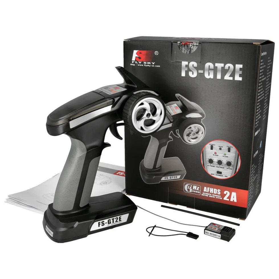 FlySky Fernsteuerung FS-GT2E mit 2-Kanal Empfänger