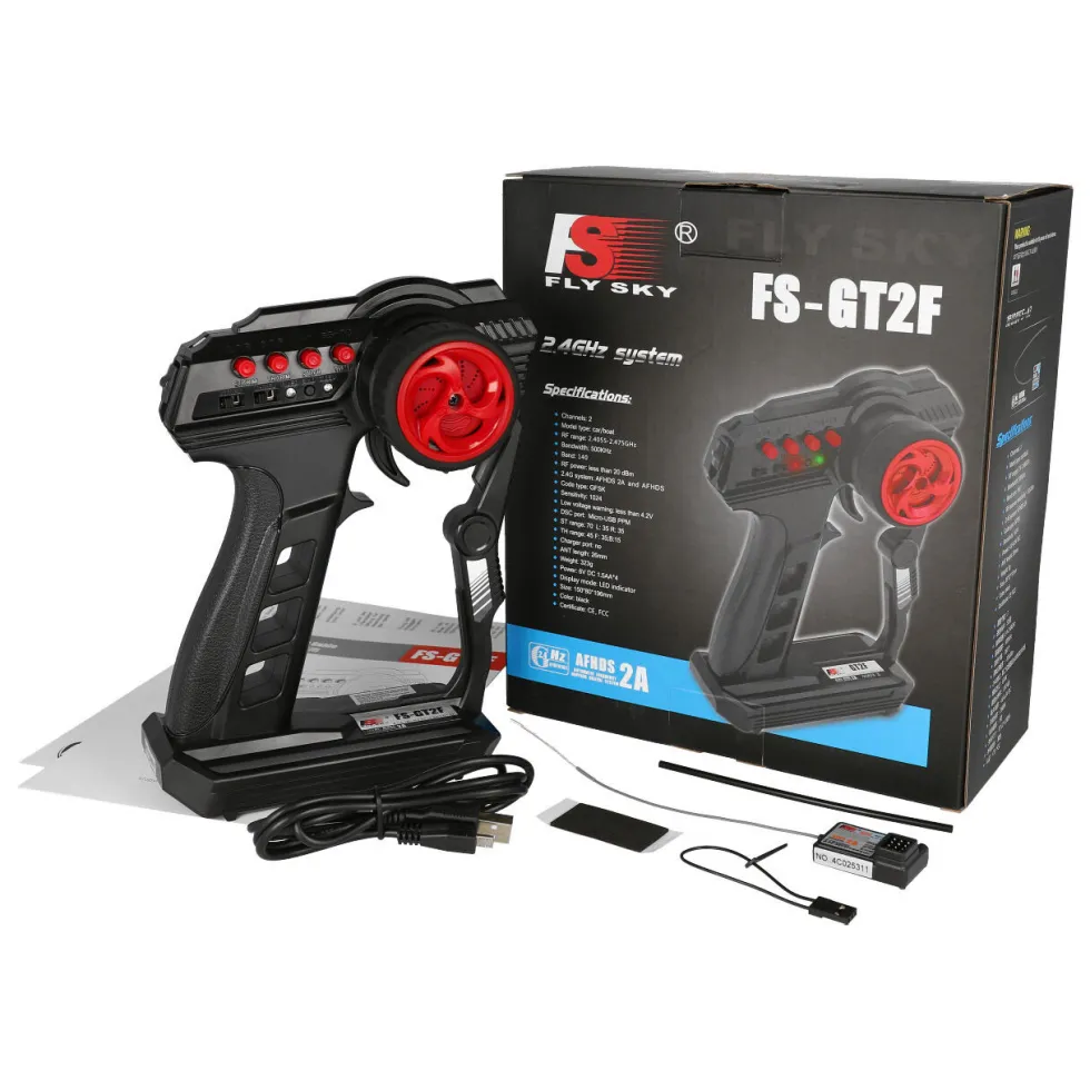 Flysky FS-GT2F Sender 2 Kanal mit 1 Empfänger