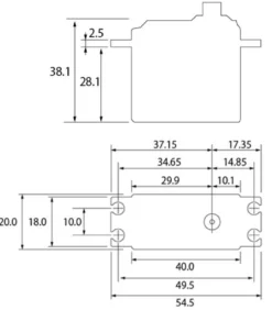 Futaba Servo S-C300 0,12s/9,6kg HV (S-Bus2)