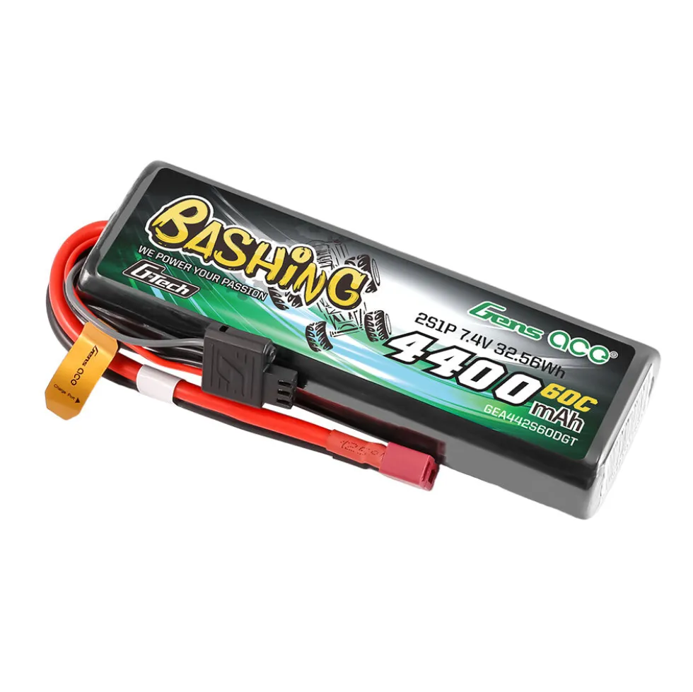 GensAce Bashing LiPo 2S 7.4V-4400-60C (T-Stecker) G-Tech