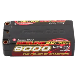 Gens ace Lipo Akku Redline 6000mAh 7.6V HV 140C 2S2P Shorty HardCase (#63)