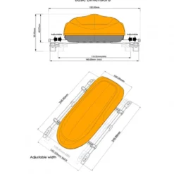 GRC Dachbox silber 1:10