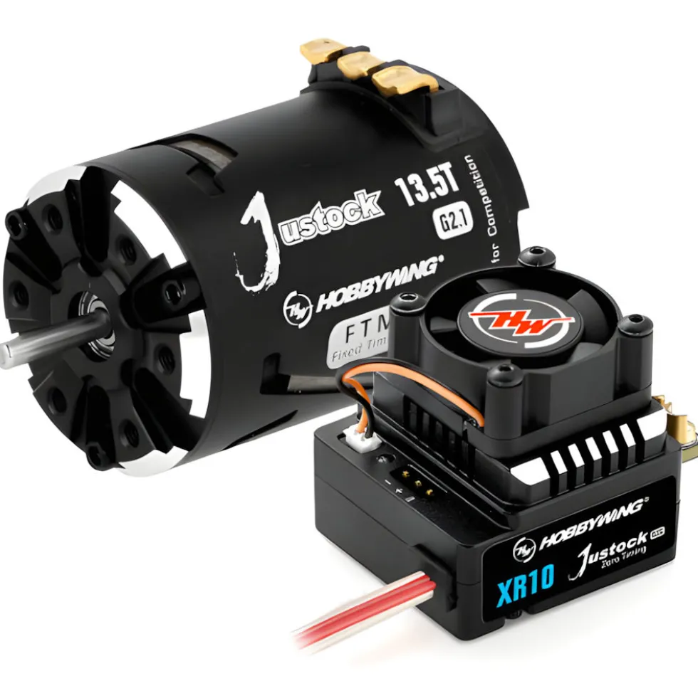 Hobbywing Xerun Justock Brushless-Combo G3S mit 13.5 Turn 3200kV für 1:10 Stock