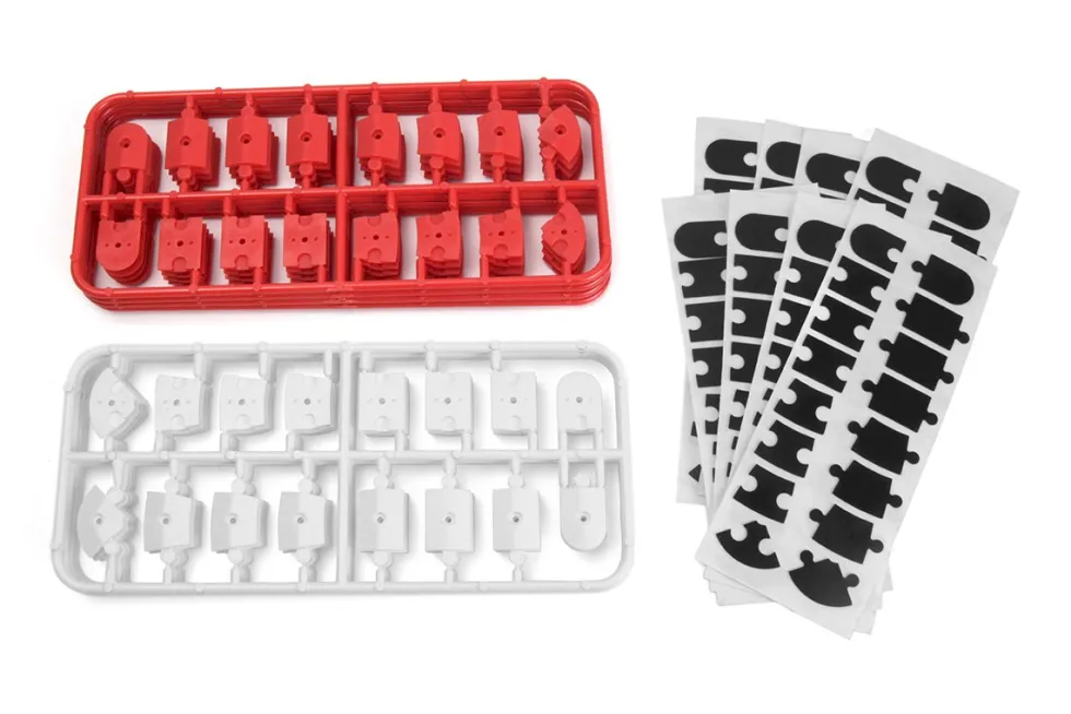 HPI Racing nano-TTR Curb Set - Rot/Weiß