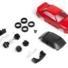 HPI Racing 160996 nano-TTR Karosserie-Satz BMW M3 E30 1989 Ravaglia Rot (lackiert)